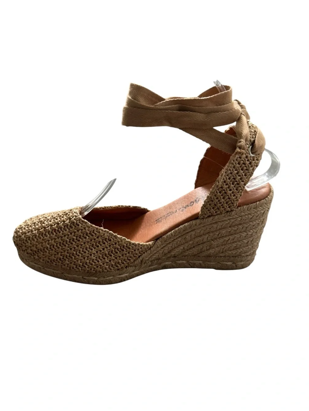 Anthropologie Dalson Espadrilles Tan Crochet womens size 10 New